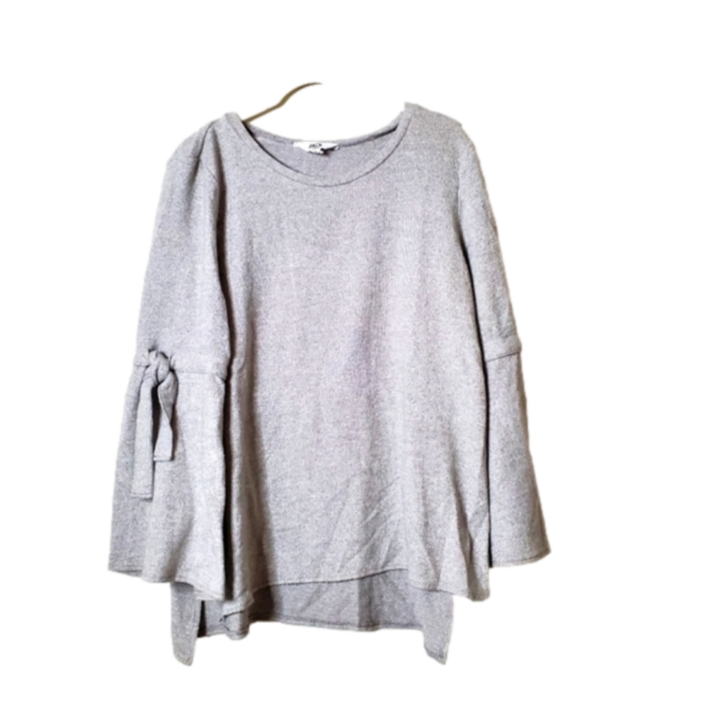 Jack at BB Dakota Bell Sleeve Tie Slit Knit Sweater